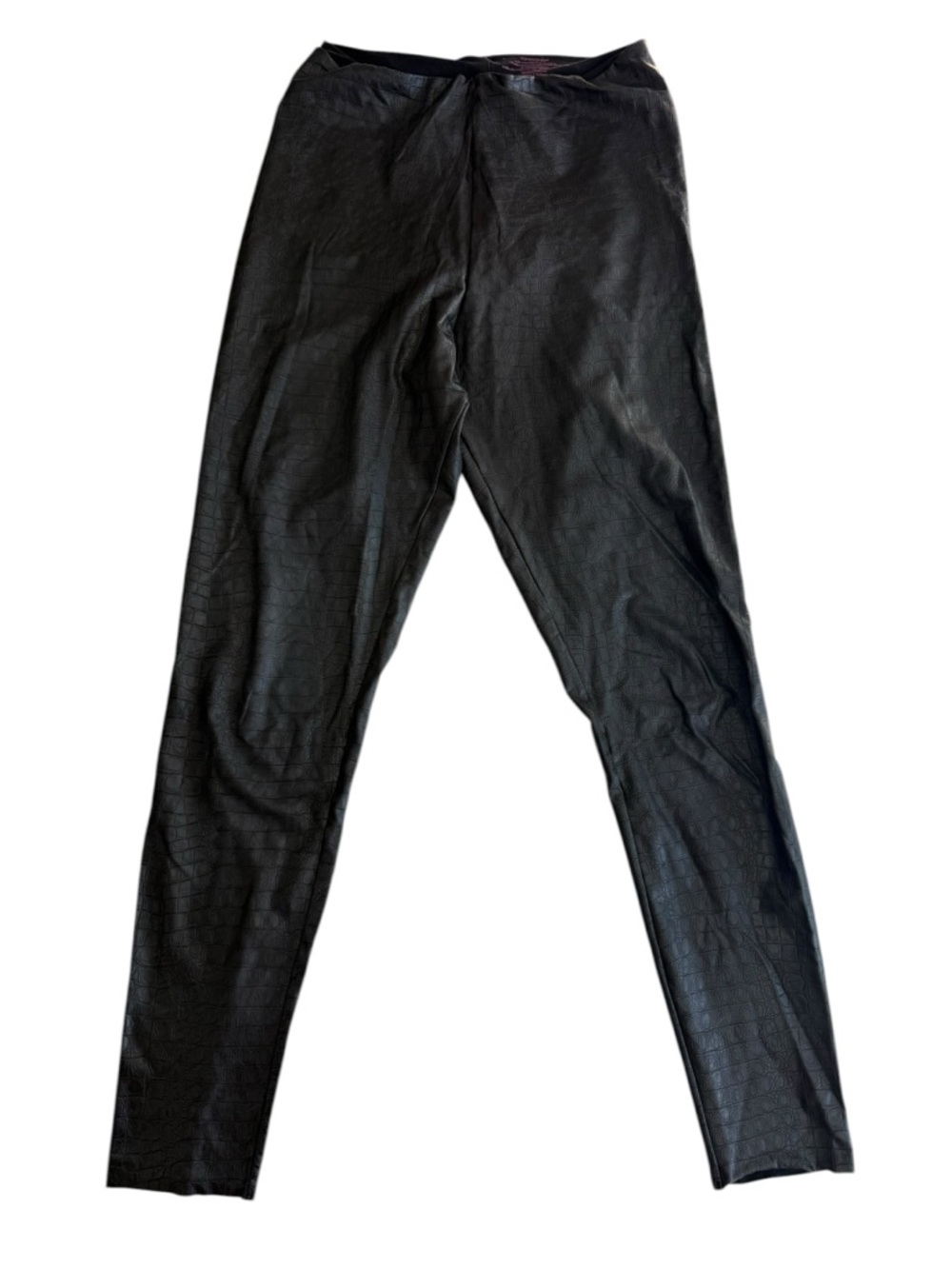 Commando Faux Leather Croc print black‎ slimming  Leggings